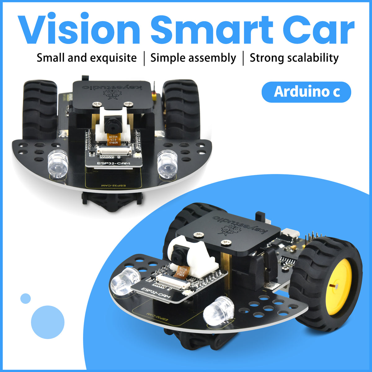 Keyestudio ESP32-CAM Vision Smart Car