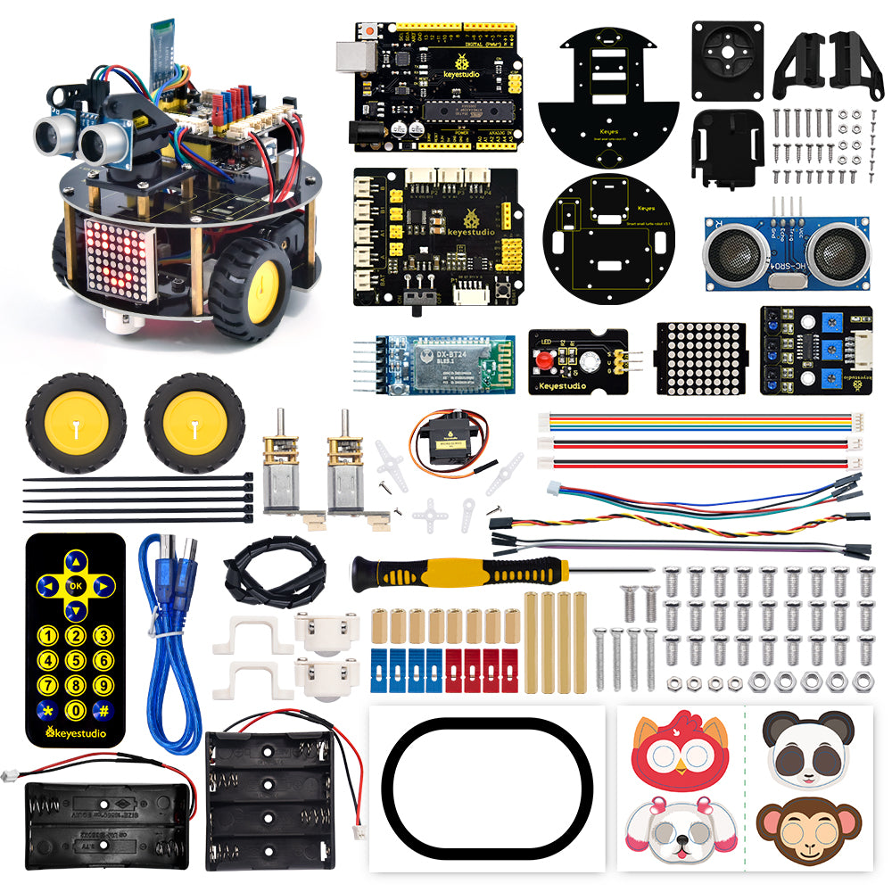 Keyestudio Smart Turtle Arduino Robot Car V3.0 — supplier image 1