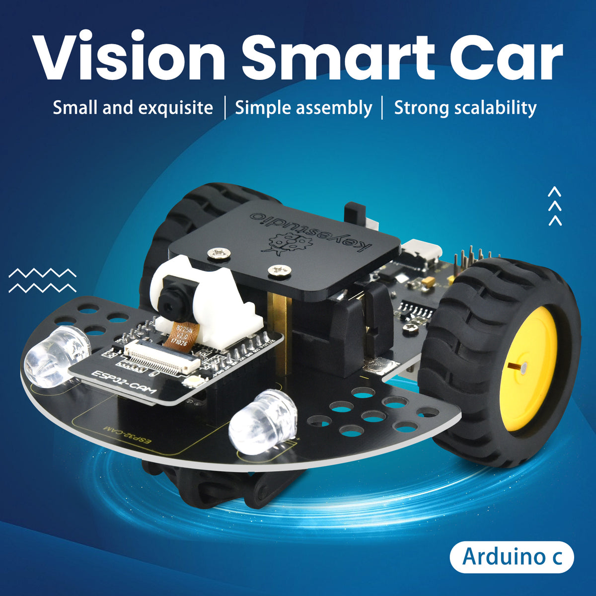 Keyestudio ESP32-CAM Vision Smart Car — supplier image 1