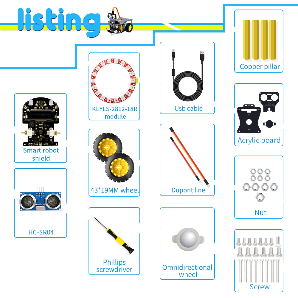 Keyestudio Micro:bit Mini Robot Car V2.0 — supplier image 2