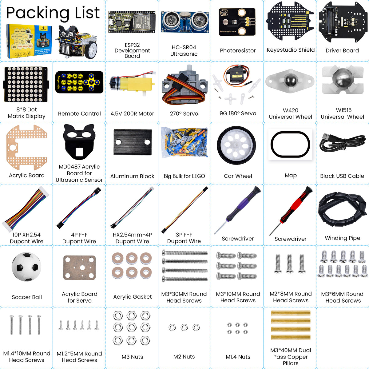 Keyestudio 3-in-1 Beetlebot Robot Kit — supplier image 1