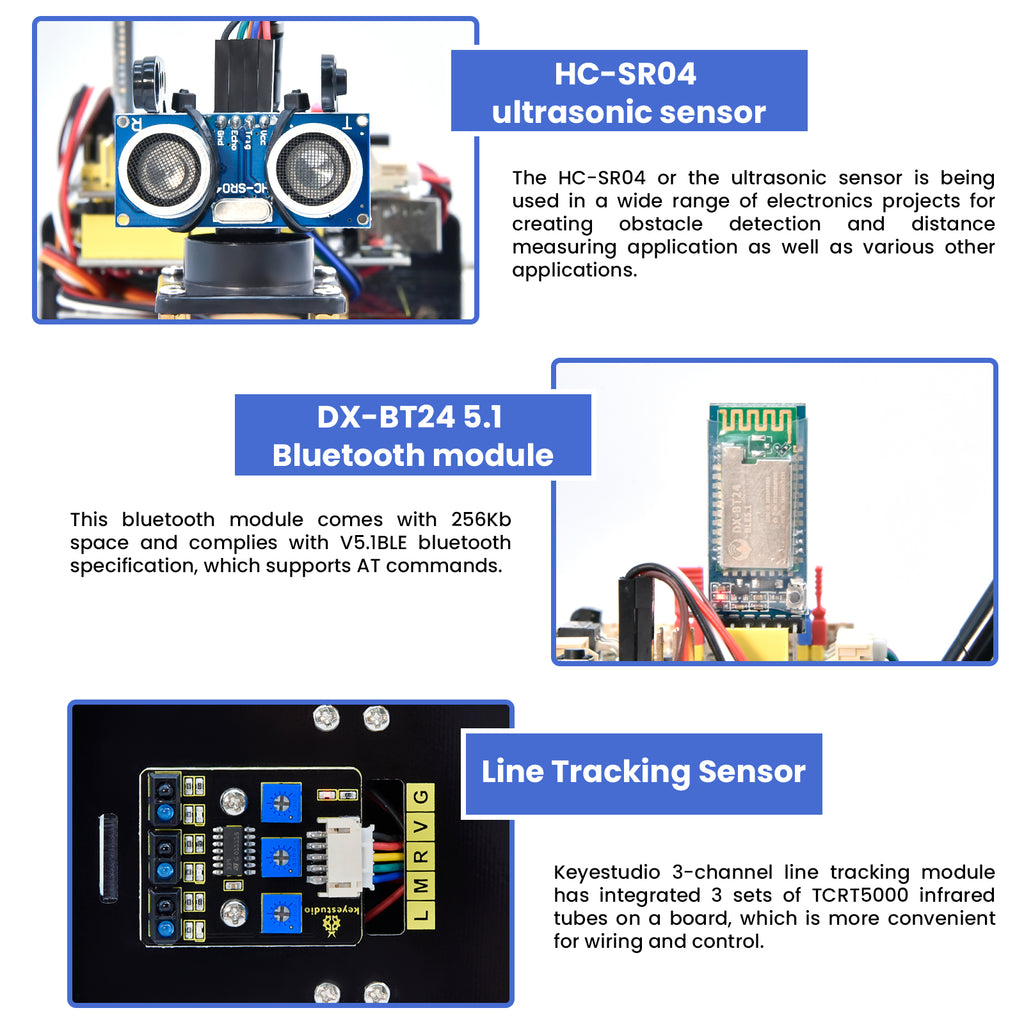 Keyestudio Upgraded 4WD Bluetooth Smart Car V2.0 — supplier image 3