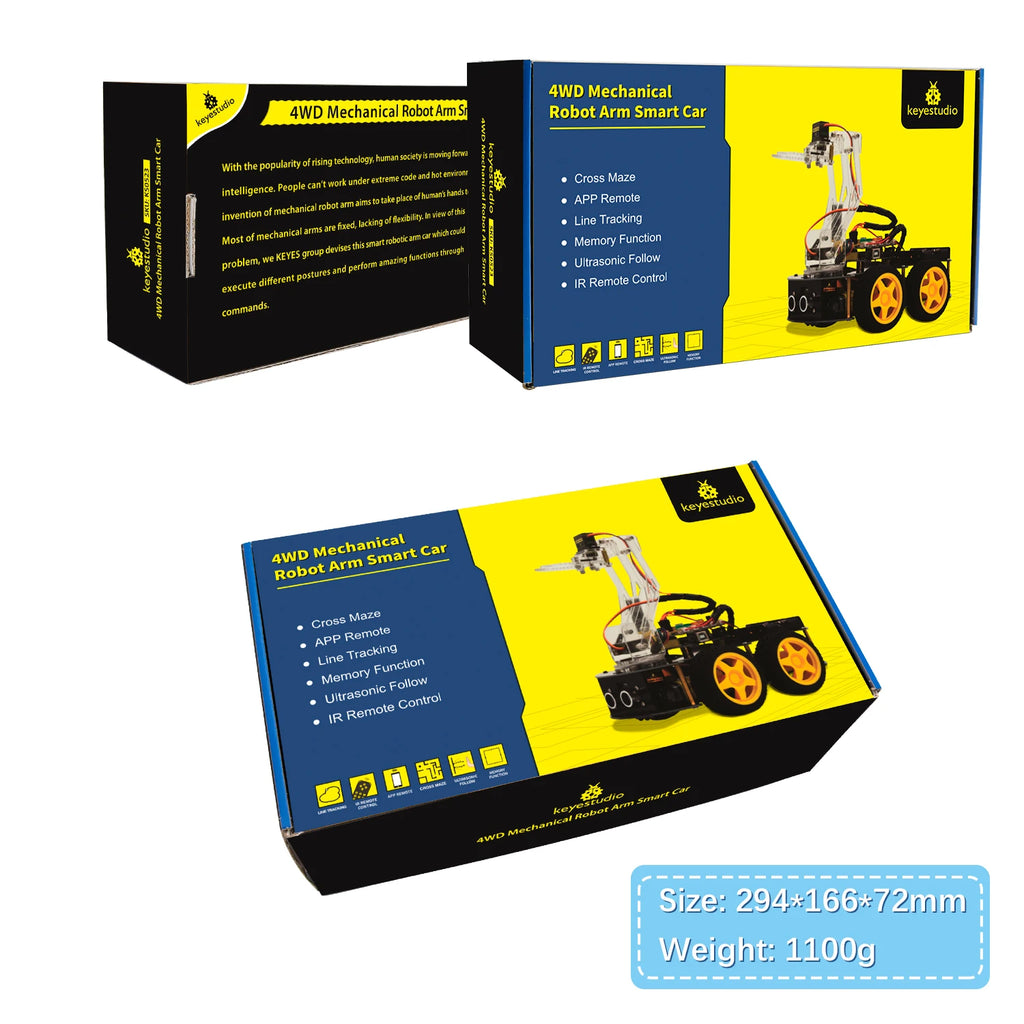 Keyestudio 4WD Mechanical Arm Smart Car — supplier image 9