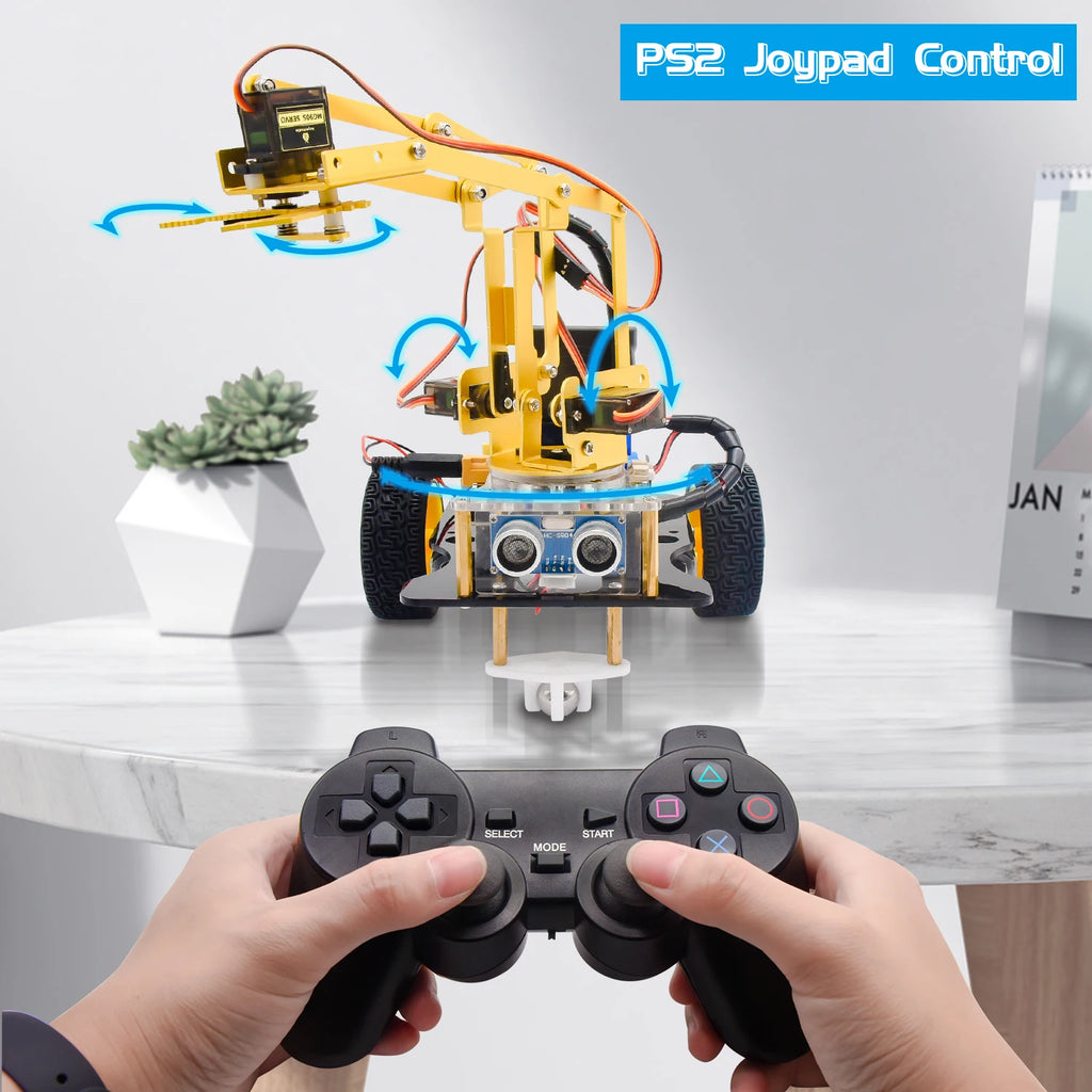 Keyestudio 4DOF Mechanical Arm Robot Car Kit — supplier image 4
