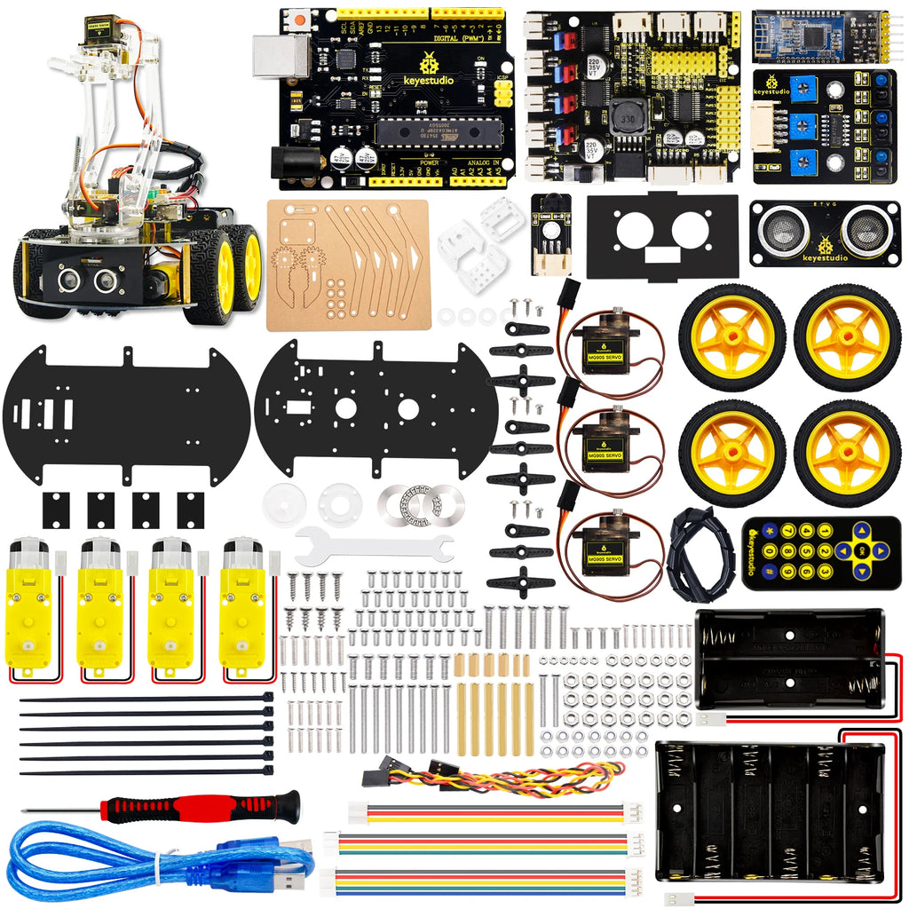 Keyestudio 4WD Mechanical Arm Smart Car — supplier image 1
