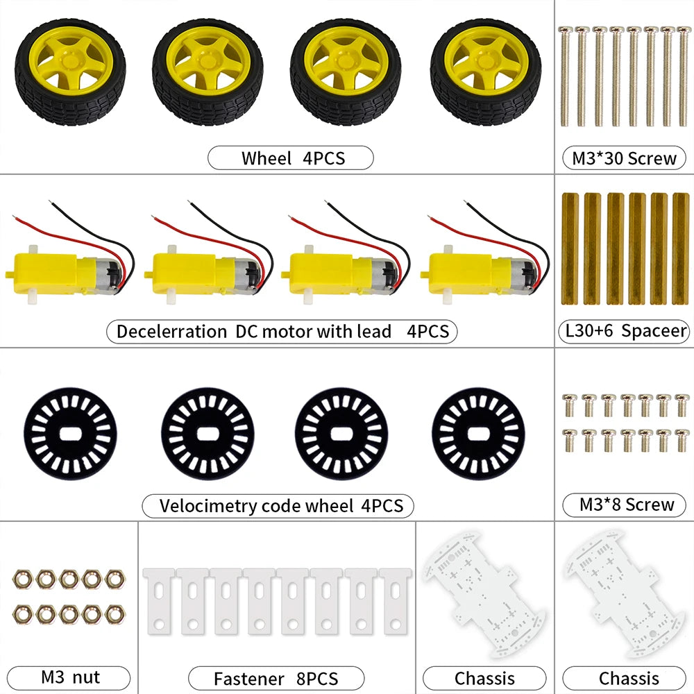 Keyestudio 4WD Smart Robot Car Chassis Kit — supplier image 1