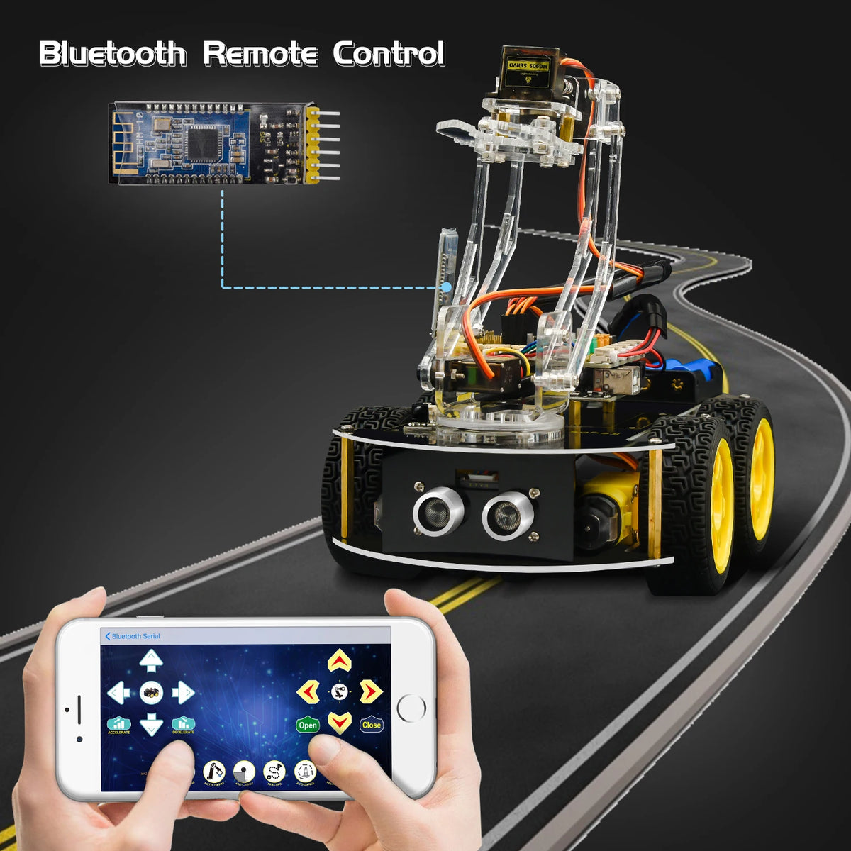 Keyestudio 4WD Mechanical Arm Smart Car — supplier image 5