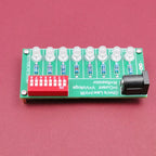 Completed LED circuit board shown from the reverse side