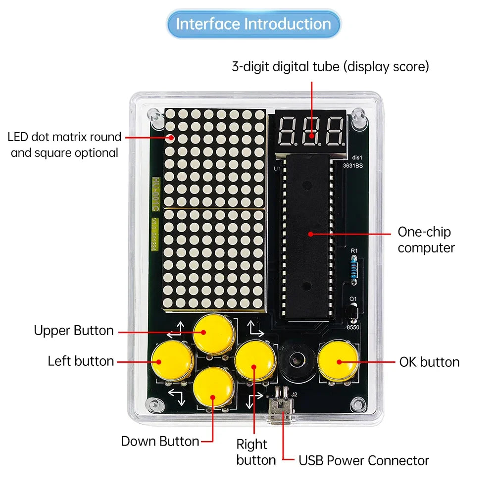 DIY Pixel Game Console Soldering Kit — supplier image 4