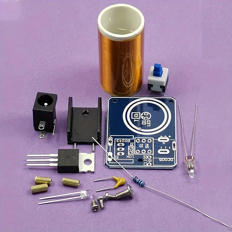 Mini Tesla Coil Kit BD243 DIY Electronic Project Hand Solder Practice