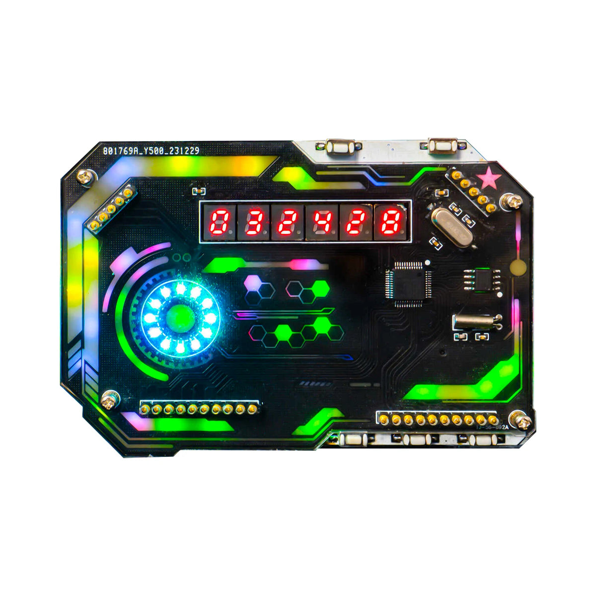 RGB Digital Tube Cyberpunk Clock Kit — supplier image 2