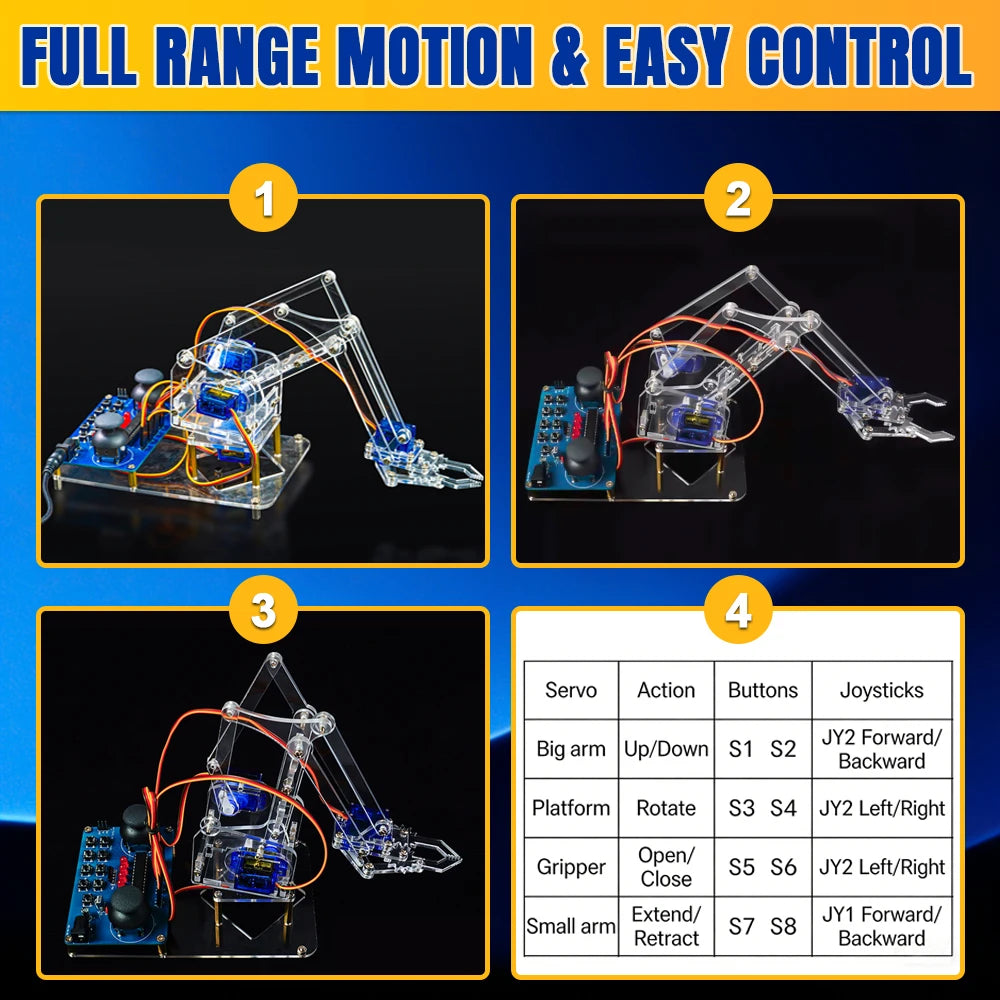 4DOF Acrylic Robot Arm Soldering Kit — supplier image 5
