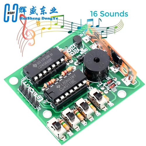 16 Music Sound Box BOX-16 Board 16-Tone Electronic Module DIY Kit