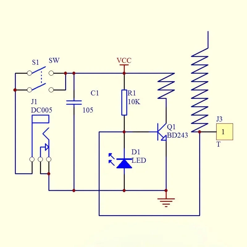 Mini BD243 Tesla Coil Soldering Kit — supplier image 4