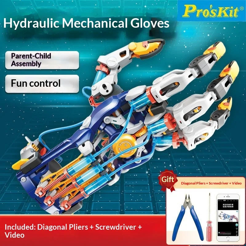 Proskit Hydraulic Robotic Arm Mechanical Assembly Building Kit Hydraulic Powered