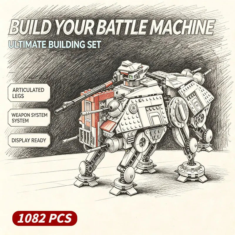 2026 NEW 1000+PCS Mechanical Mecha Robot Building Blocks Set