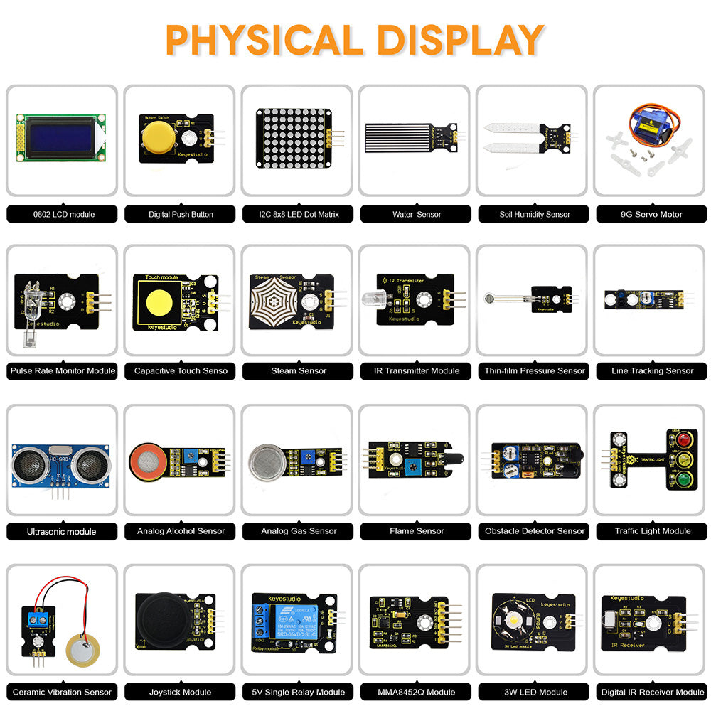 Keyestudio 48-in-1 Arduino Sensor Starter Kit — supplier image 1