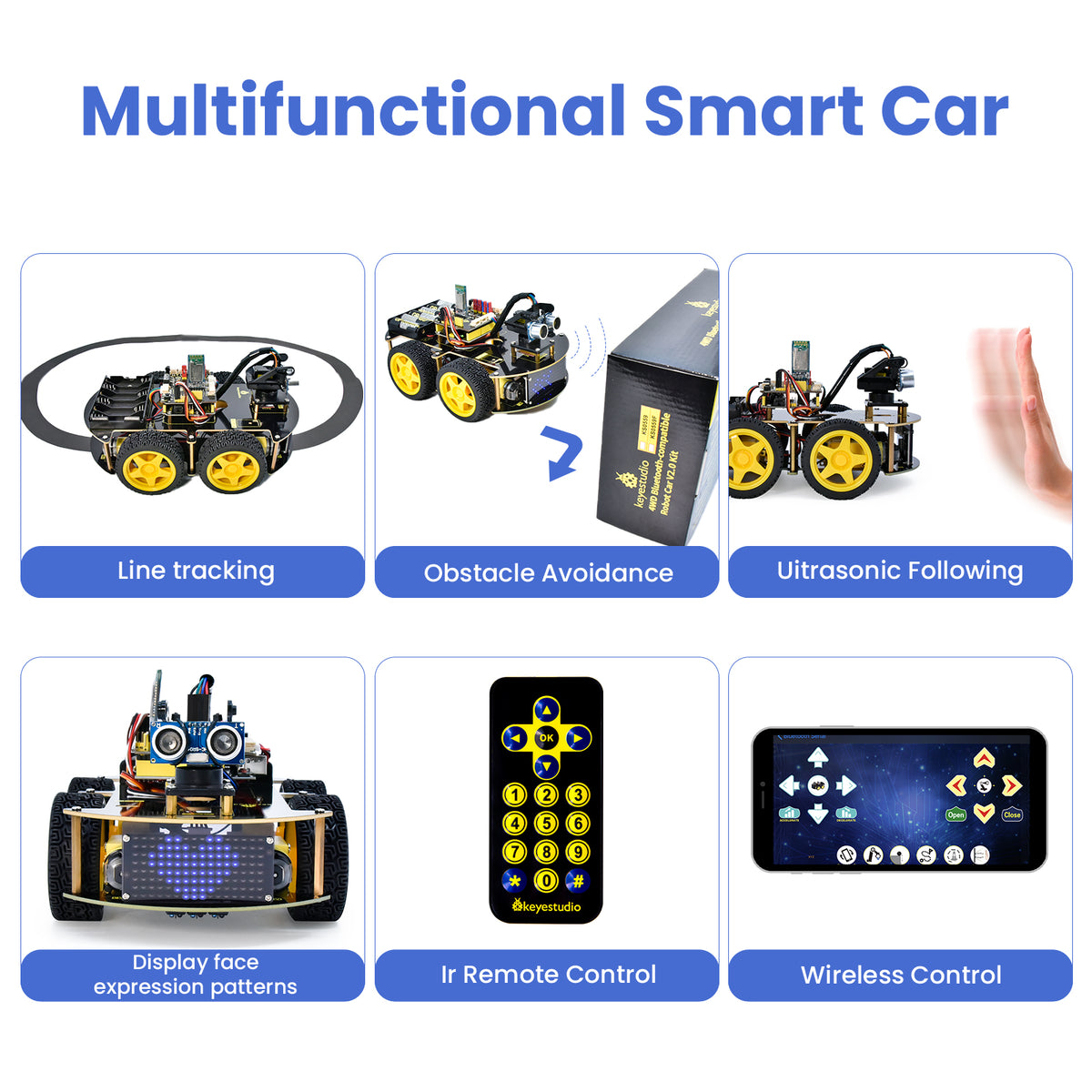 Keyestudio Upgraded 4WD Bluetooth Smart Car V2.0 — supplier image 6