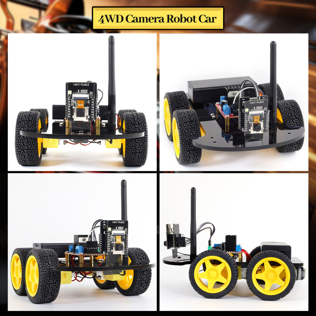 Keyestudio ESP32-CAM 4WD Camera Robot Car — supplier image 9