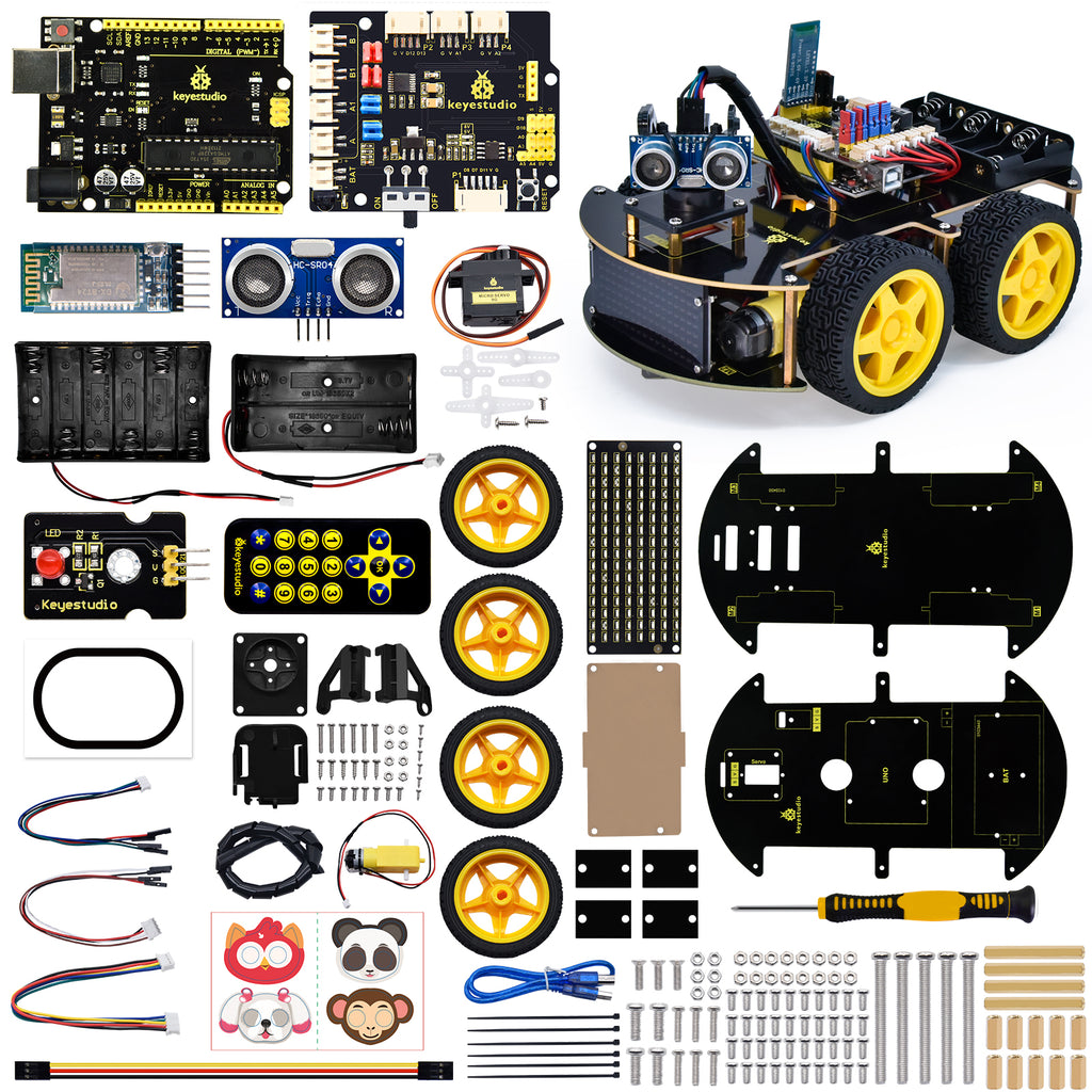 Keyestudio Upgraded 4WD Bluetooth Smart Car V2.0 — supplier image 1