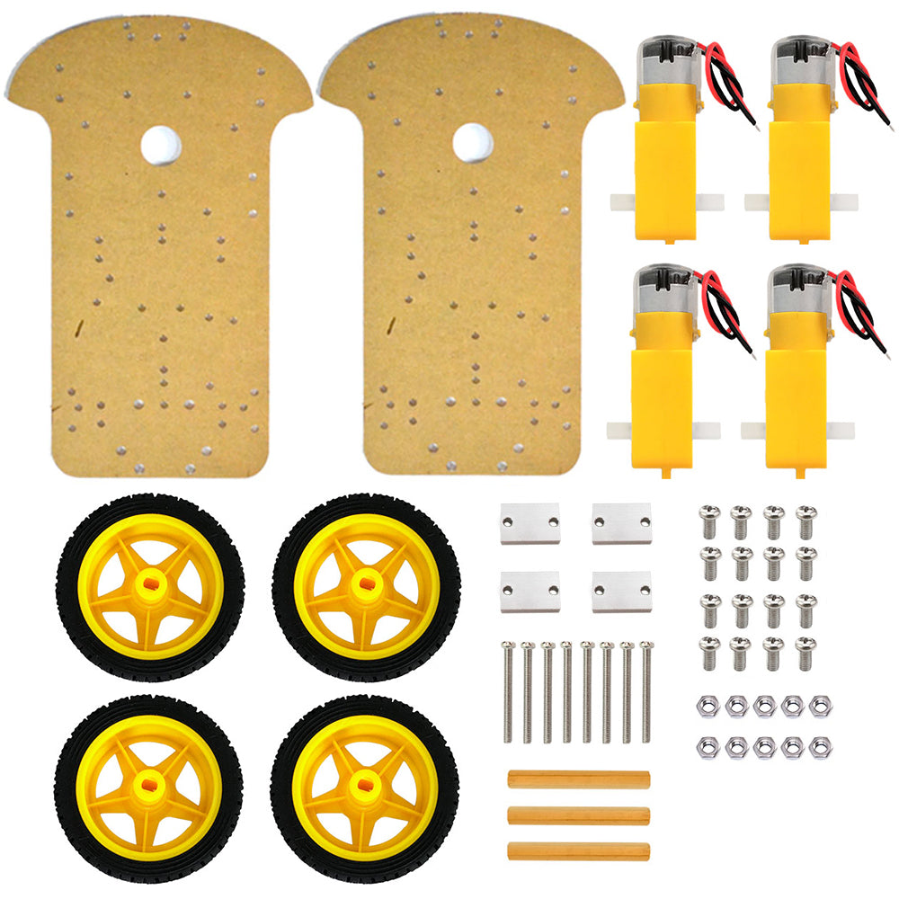 Keyestudio Double-Layer 4WD Smart Car Chassis