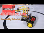 Keyestudio 4DOF Mechanical Arm Robot Car Kit — supplier demo video 1