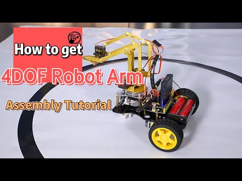 Keyestudio 4DOF Mechanical Arm Robot Car Kit — supplier demo video 1
