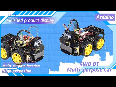 Keyestudio Upgraded 4WD Bluetooth Smart Car V2.0 — supplier demo video 1